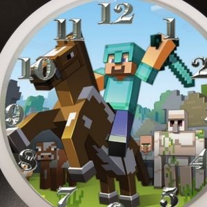 Minecraft steve n horse